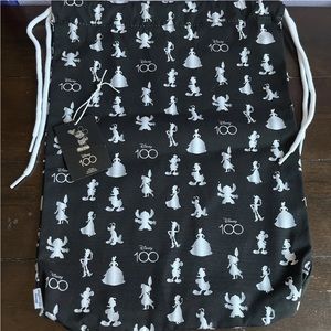 Authentic Vans 100 Disney Shoes Dust Bag Black & White 16” X 12”